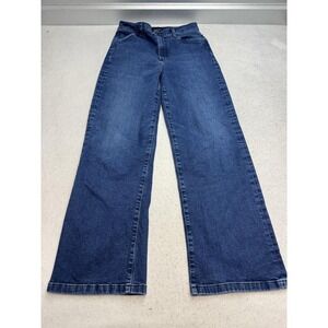 Favorite Daughter Jeans Womens 30 Blue The Mischa Super High Rise Wide Leg Denim